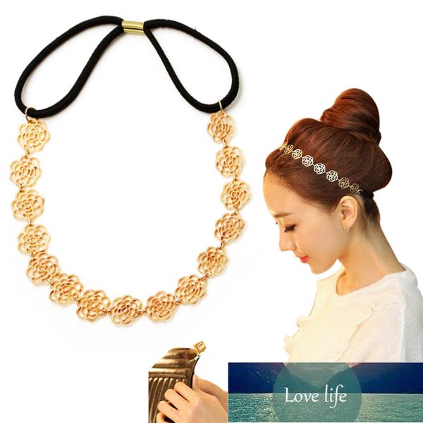 fashion women girl head decoration gold rose flower elasticity hairbands / hair wear/ headband  factory price expert design quality latest s, Silver
fashion women girl head decoration gold rose flower elasticity hairbands / hair wear/ headband  factory price expert design quality latest s, Silver
