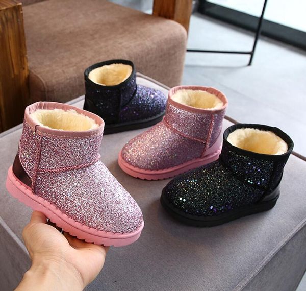 2021 Winter Kids Shinny Sequins Snow Boots Child Thick Cotton Shoes Warm Plush Soft Bottom Baby Girls Boots Winter Ski Boot, Black
2021 Winter Kids Shinny Sequins Snow Boots Child Thick Cotton Shoes Warm Plush Soft Bottom Baby Girls Boots Winter Ski Boot, Black
