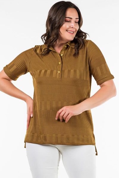 plus size green collar buttoned blouse women's blouses & shirts, White
plus size green collar buttoned blouse women's blouses & shirts, White