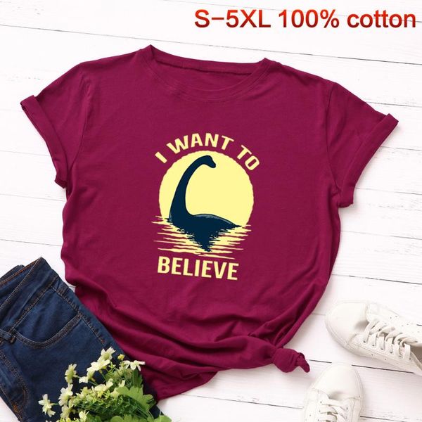 women's t-shirt plus size women tshirts cute loch ness monster print t shirt cotton short sleeve basic tees summer t-shirts harajuku ca, White
women's t-shirt plus size women tshirts cute loch ness monster print t shirt cotton short sleeve basic tees summer t-shirts harajuku ca, White