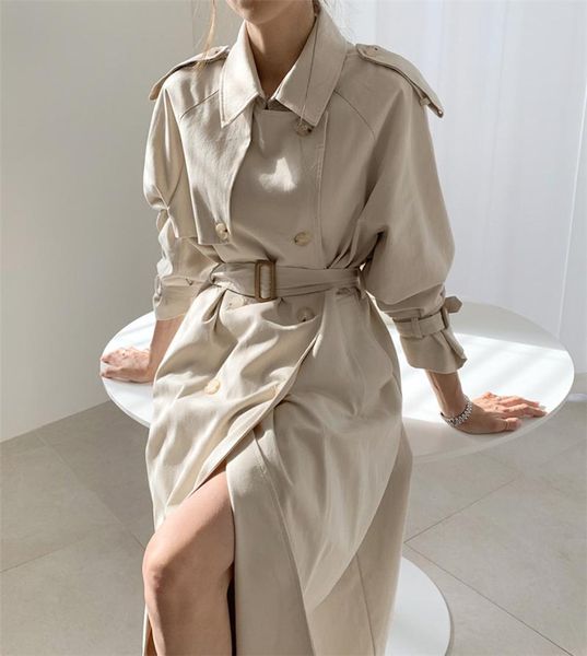 women's trench coats windbreaker elegant buttons vintage oversized lace up office long 2021 spring autunm, Tan;black
women's trench coats windbreaker elegant buttons vintage oversized lace up office long 2021 spring autunm, Tan;black