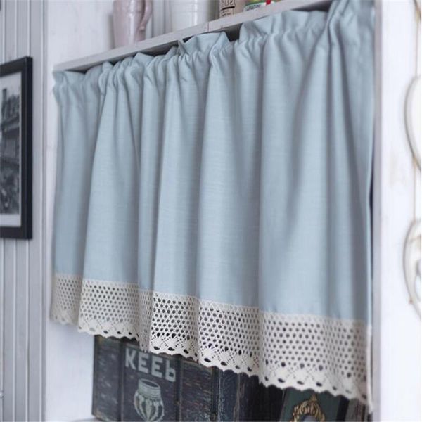 curtain & drapes pastoral blue half lace coffee kitchen short small for home window decoration
curtain & drapes pastoral blue half lace coffee kitchen short small for home window decoration