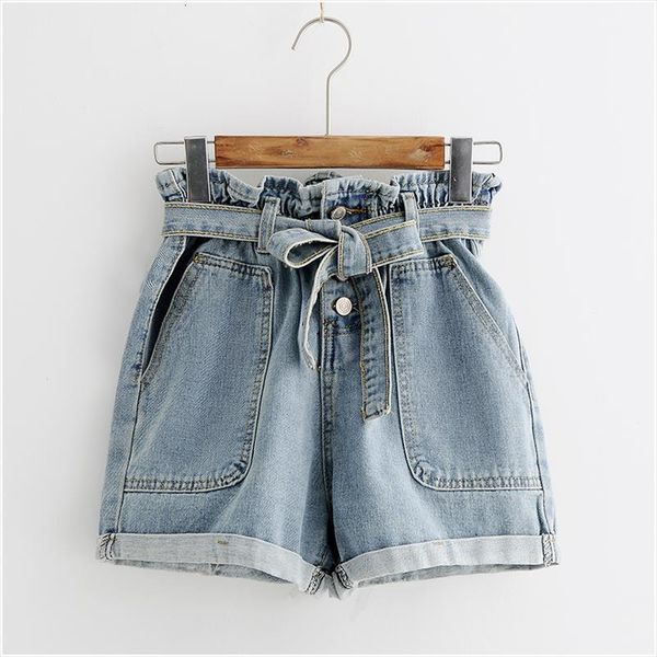 summer fashion elastic high waist women shorts denim casual sashes wide legs slim loose all match famale mw410, White;black
summer fashion elastic high waist women shorts denim casual sashes wide legs slim loose all match famale mw410, White;black