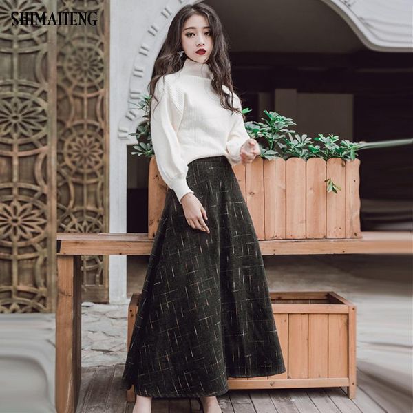 two piece dress turtleneck striped white sweater + woolen skirt 2 set woman knitted pullover elegant loose suit
two piece dress turtleneck striped white sweater + woolen skirt 2 set woman knitted pullover elegant loose suit