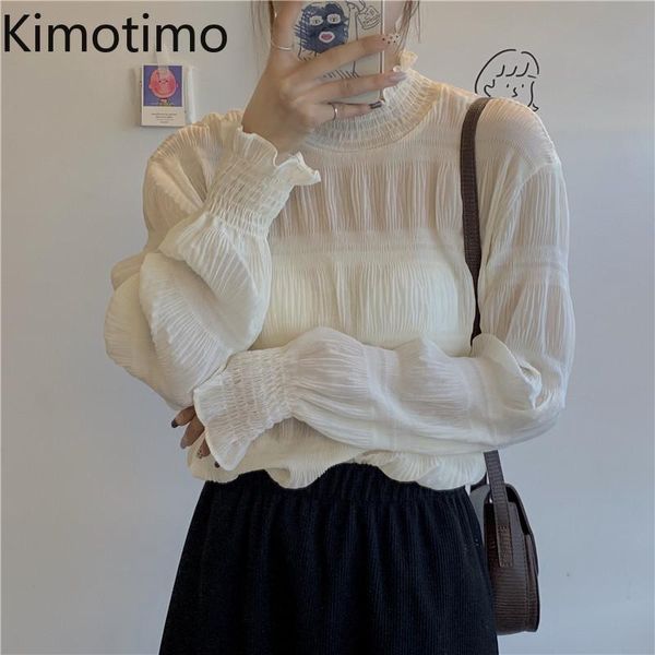 kimotimo ruffled lace blouse shirt women long flare sleeve transparent sweet chic korean vintage office lady blusas women's blouses &, White
kimotimo ruffled lace blouse shirt women long flare sleeve transparent sweet chic korean vintage office lady blusas women's blouses &, White