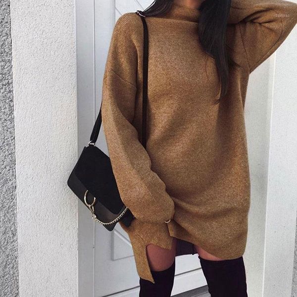 women's sweaters winter long sleeve women sweater dress fashion turtleneck knitted dresses casual plus size mini, White;black
women's sweaters winter long sleeve women sweater dress fashion turtleneck knitted dresses casual plus size mini, White;black
