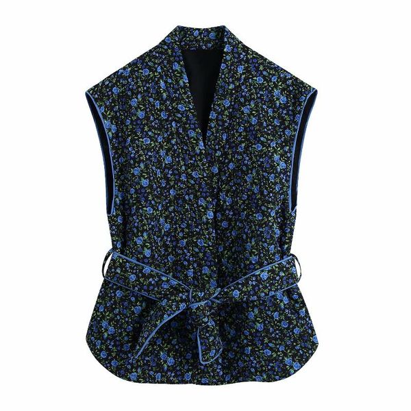 women's vests women vintage floral print cotton padded belt waistcoat female sleeveless casual open stitching chic vest coat, Black;white
women's vests women vintage floral print cotton padded belt waistcoat female sleeveless casual open stitching chic vest coat, Black;white