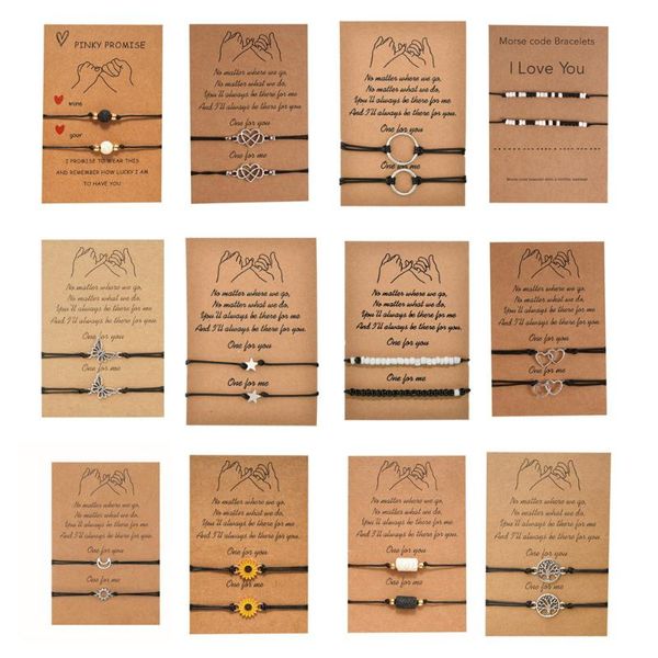 charm bracelets charmsmic morse code 2pcs/set glass beads couple for women female make a wish card lucky jewelry gifts, Golden;silver
charm bracelets charmsmic morse code 2pcs/set glass beads couple for women female make a wish card lucky jewelry gifts, Golden;silver