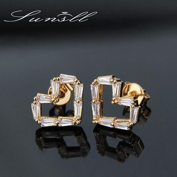 stud sunsll gold small earring white cubic zircon heart earrings for women / girl fashion simple jewelry birthday gifts, Golden;silver
stud sunsll gold small earring white cubic zircon heart earrings for women / girl fashion simple jewelry birthday gifts, Golden;silver