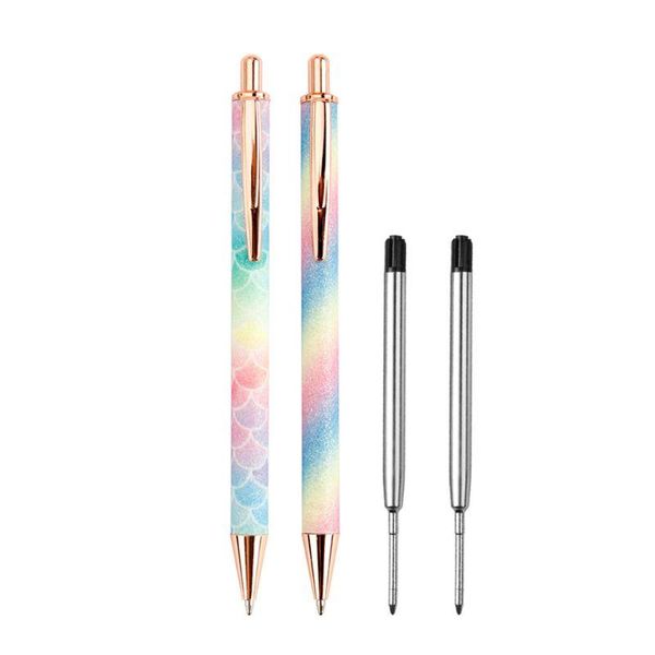ballpoint pens w3jd metal retractable pen, black ink medium point 1mm, glitter rose, Blue;orange
ballpoint pens w3jd metal retractable pen, black ink medium point 1mm, glitter rose, Blue;orange