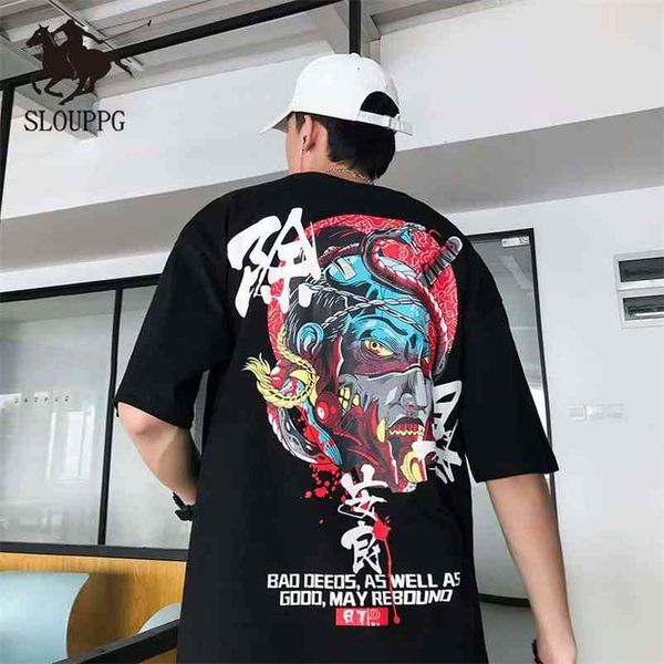 men's short-sleeved t-shirt new summer men's casual short-sleeved tide brand ins hip-hop half sleeve chinese style 210329, White;black
men's short-sleeved t-shirt new summer men's casual short-sleeved tide brand ins hip-hop half sleeve chinese style 210329, White;black