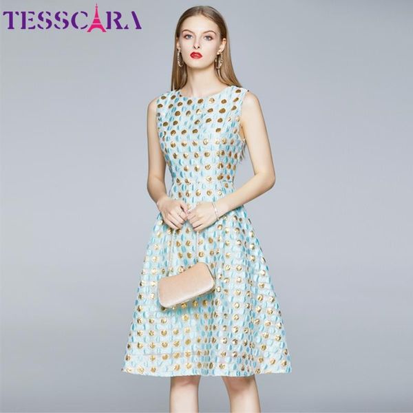casual dresses tesscara women summer luxury jacquard dress festa elegant dot party robe femme vintage designer sleeveless vesti, Black;gray
casual dresses tesscara women summer luxury jacquard dress festa elegant dot party robe femme vintage designer sleeveless vesti, Black;gray