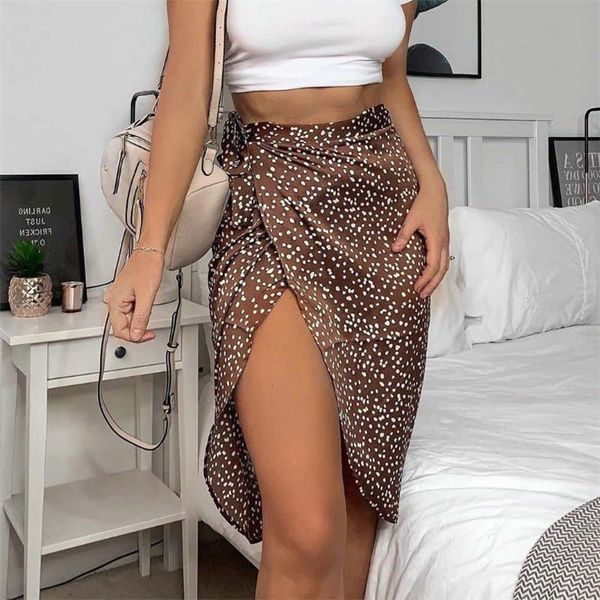 summer high waist party casual bandage tie up dots printing asymmetric skirt women lady wraps skirts 2021, Black 
summer high waist party casual bandage tie up dots printing asymmetric skirt women lady wraps skirts 2021, Black