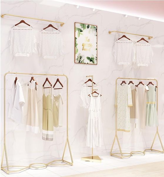 hangers & racks clothing store display rack floor type light luxury women's shelf gold clothes
hangers & racks clothing store display rack floor type light luxury women's shelf gold clothes