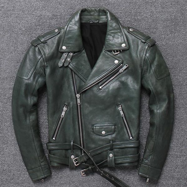 men's leather & faux jacket men genuine make wrinkled racing suit windbreaker bomber jaket kulit asli pria 2021, Black
men's leather & faux jacket men genuine make wrinkled racing suit windbreaker bomber jaket kulit asli pria 2021, Black