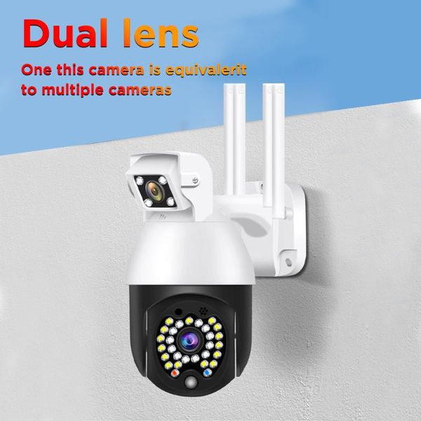 wifi ptz ip camera dual lens wireless cctv waterproof outdoor surveillance home security ir night led light cam cameras
wifi ptz ip camera dual lens wireless cctv waterproof outdoor surveillance home security ir night led light cam cameras