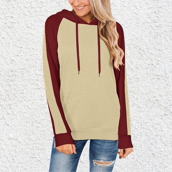 women's hoodies & sweatshirts womens pullover sweatshirt long sleeve splice stitching blouse for teen girls oversized moletom feminino, Black
women's hoodies & sweatshirts womens pullover sweatshirt long sleeve splice stitching blouse for teen girls oversized moletom feminino, Black