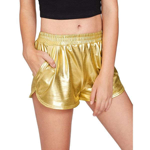 women's shorts speerise womens shiny metallic black mid waisted dance fashion fitness nylon lycra spandex skinny elastic ladies, White;black
women's shorts speerise womens shiny metallic black mid waisted dance fashion fitness nylon lycra spandex skinny elastic ladies, White;black