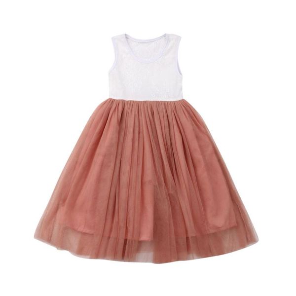 girl's dresses girl dress toddler kid baby party lace flower tulle tutu wedding prom vestidos bridesmaid, Red;yellow