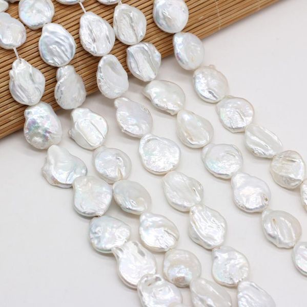 other natural freshwater pearl beads irregular white round diy fashion jewelry making necklace bracelet 16x17mm
other natural freshwater pearl beads irregular white round diy fashion jewelry making necklace bracelet 16x17mm