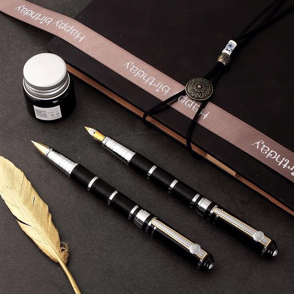 fountain pens metal pen business luxury ballpoint gift set office&school stationery writing soft gold silver nib ink pretty 03954
fountain pens metal pen business luxury ballpoint gift set office&school stationery writing soft gold silver nib ink pretty 03954