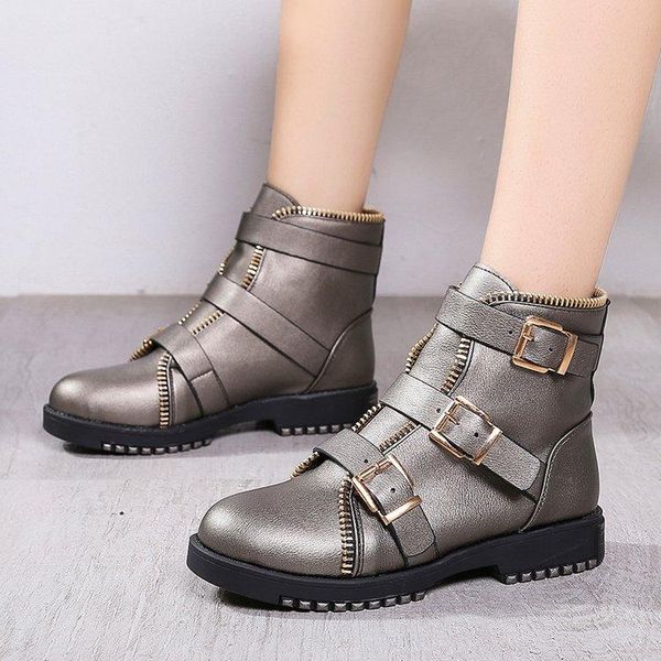 boots women british style lady belt buckle ankle girl zipper platform motorcycle shoes hjm89, Black
boots women british style lady belt buckle ankle girl zipper platform motorcycle shoes hjm89, Black