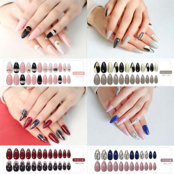 pcs oval wearable fake nails press on detachable french false full cover nail tips manicure tool1, Red;gold
pcs oval wearable fake nails press on detachable french false full cover nail tips manicure tool1, Red;gold