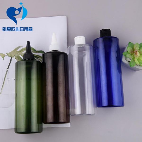 500ml brown green blue flat plastic bottle nozzle mouth lid lotion container yorker cap refillable travel storage bottles & jars
500ml brown green blue flat plastic bottle nozzle mouth lid lotion container yorker cap refillable travel storage bottles & jars