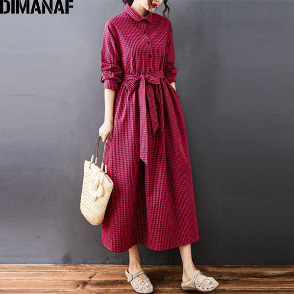 fashion plus size women dress long sleeve office lady vestidos loose plaid shirt cotton spring with belt 210531, Black;gray
fashion plus size women dress long sleeve office lady vestidos loose plaid shirt cotton spring with belt 210531, Black;gray