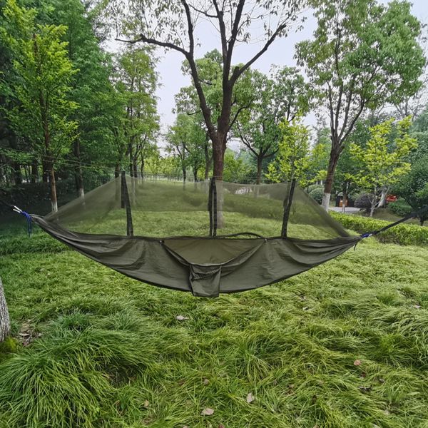 hammock with mosquito net outdoor furniture high strength parachute fabric hanging bed hunting sleeping swing
hammock with mosquito net outdoor furniture high strength parachute fabric hanging bed hunting sleeping swing