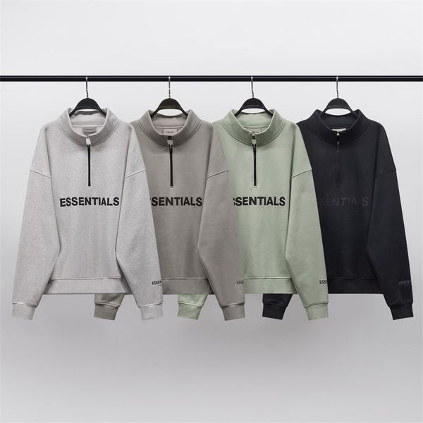 feel of god fog double line essentials fashion brand collar half zipper sweater men's and women's high street loose, Black
feel of god fog double line essentials fashion brand collar half zipper sweater men's and women's high street loose, Black