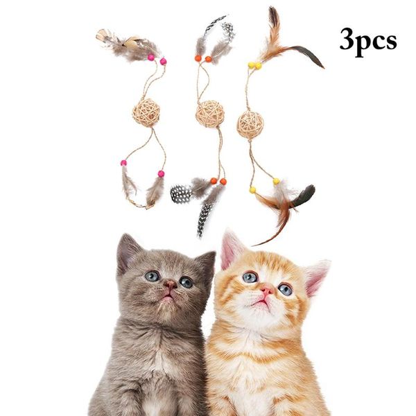 legendog 3pcs pet toys rattan ball feather cat hunting mode toy stuffed products for accessories
legendog 3pcs pet toys rattan ball feather cat hunting mode toy stuffed products for accessories