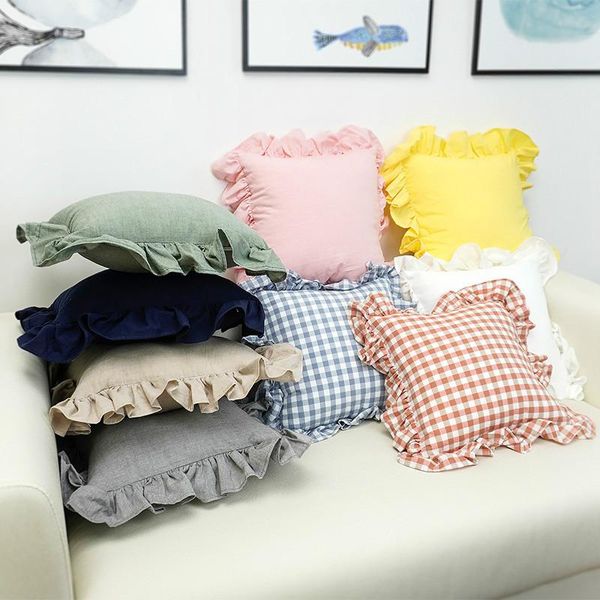 cushion/decorative pillow cilected ins 100% cotton ruffled square living room sofa large cushion office bedside simple back home decoration
cushion/decorative pillow cilected ins 100% cotton ruffled square living room sofa large cushion office bedside simple back home decoration