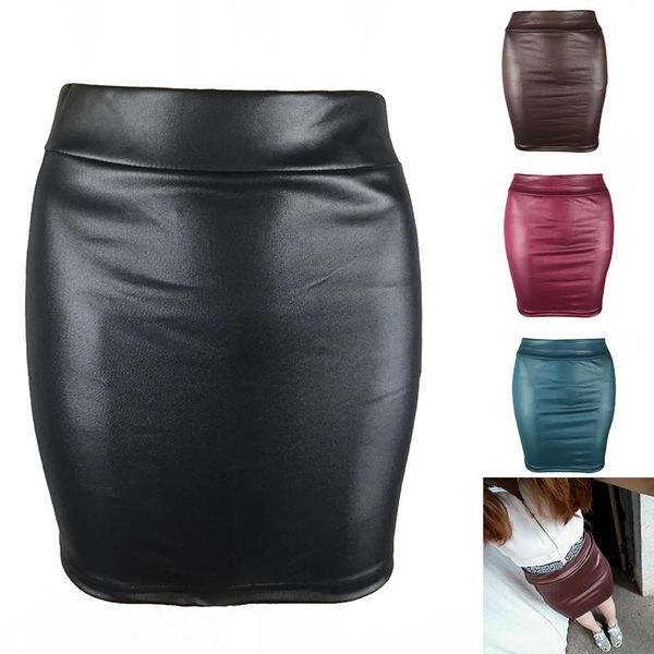 skirts black faux leather skirt women ladies high waisted wet look elasticated waist bodycon women's slim pu
skirts black faux leather skirt women ladies high waisted wet look elasticated waist bodycon women's slim pu