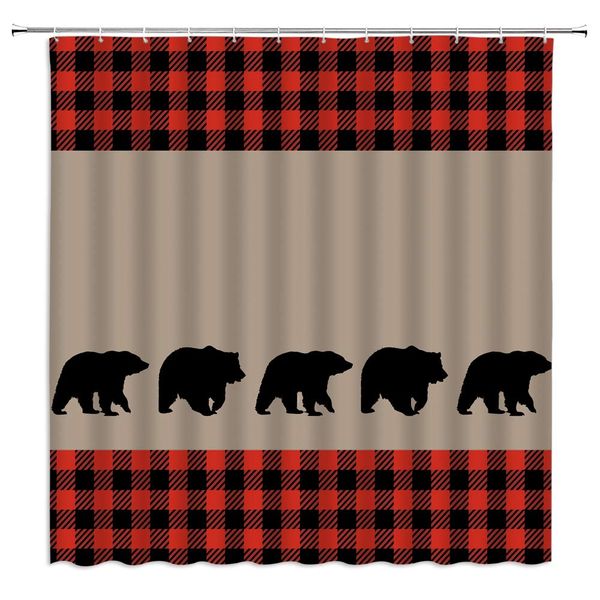 black bear plaid shower curtain woodland camping cabin wildlife bear silhouettes red black buffalo check vintage farm rustic
black bear plaid shower curtain woodland camping cabin wildlife bear silhouettes red black buffalo check vintage farm rustic