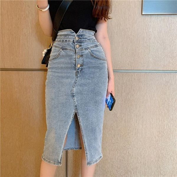 skirts korean fashion elastic hip bag long denim slim split high waist button pencil midi length jeans skirt street, Black
skirts korean fashion elastic hip bag long denim slim split high waist button pencil midi length jeans skirt street, Black