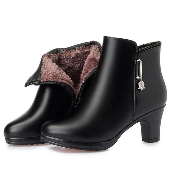boots light comfort genuine leather shoes women autumn winter fashion high heel warm, Black
boots light comfort genuine leather shoes women autumn winter fashion high heel warm, Black