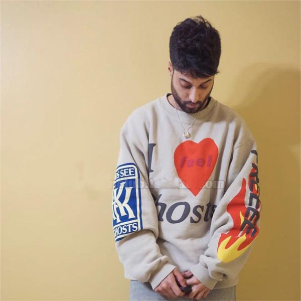 men's hoodies & sweatshirts red heart i feel ghosts autumn sweatshirts 3d impression of foam children see casual hip hop sweater cpfm., Black
men's hoodies & sweatshirts red heart i feel ghosts autumn sweatshirts 3d impression of foam children see casual hip hop sweater cpfm., Black