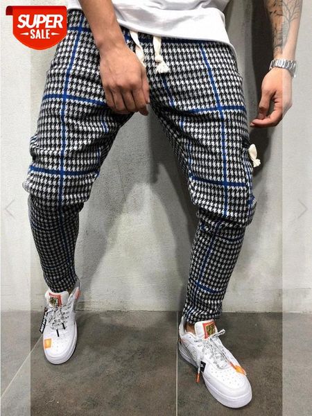 european and american men's slim personality casual sports plaid trousers #ag49, Blue
european and american men's slim personality casual sports plaid trousers #ag49, Blue