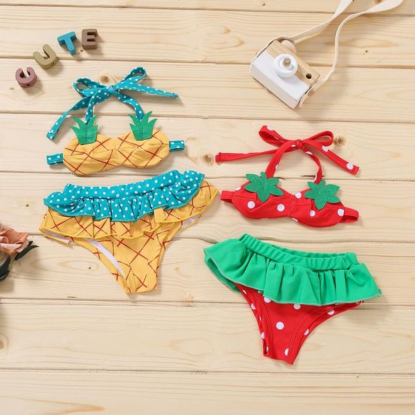 women's swimwear 0-18m baby girls split swimsuit lace up bikini set cute summer beach swim strawberry pineapple shape swimming suits, White;black
women's swimwear 0-18m baby girls split swimsuit lace up bikini set cute summer beach swim strawberry pineapple shape swimming suits, White;black