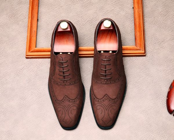 brogue british oxford shoes for men suede genuine leather italian fashion dress shoe lace up formal wedding black business shoe
brogue british oxford shoes for men suede genuine leather italian fashion dress shoe lace up formal wedding black business shoe