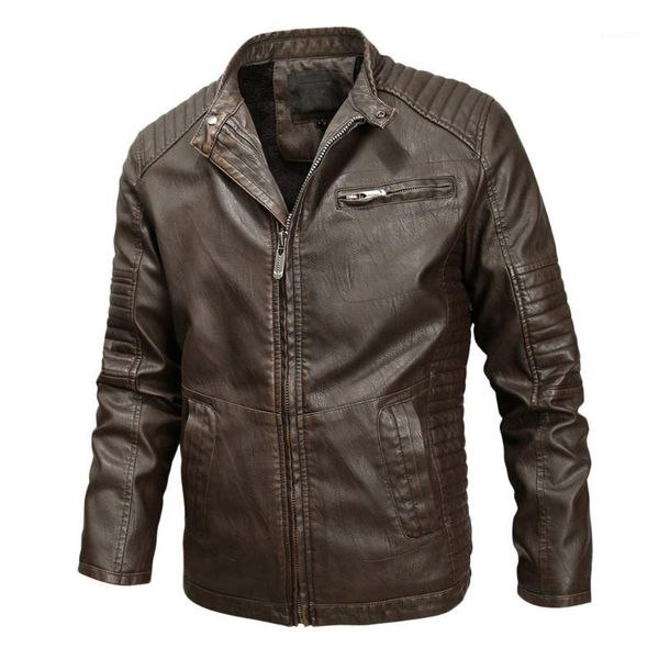 men jackets and coats winter leather jacket biker motorcycle zipper long sleeve coat blouses casacas para hombre1, Black;brown 
men jackets and coats winter leather jacket biker motorcycle zipper long sleeve coat blouses casacas para hombre1, Black;brown