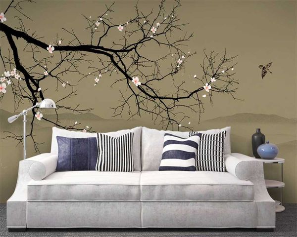 customized 3d wallpaper chinese hand-painted ink painting plum blossom landscape 8d mural background wall wallpapers
customized 3d wallpaper chinese hand-painted ink painting plum blossom landscape 8d mural background wall wallpapers