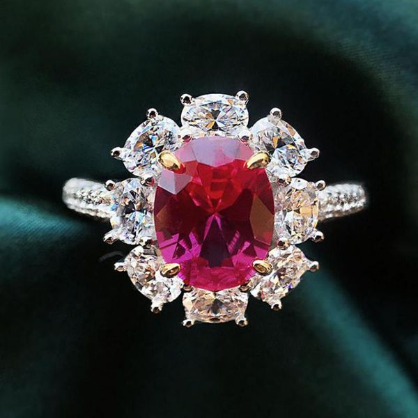 cluster rings 100% 925 silver stamp wedding for women vintage 7*9mm created ruby diamond gemsotne engagement band fine jewelry wholesale, Golden;silver
cluster rings 100% 925 silver stamp wedding for women vintage 7*9mm created ruby diamond gemsotne engagement band fine jewelry wholesale, Golden;silver