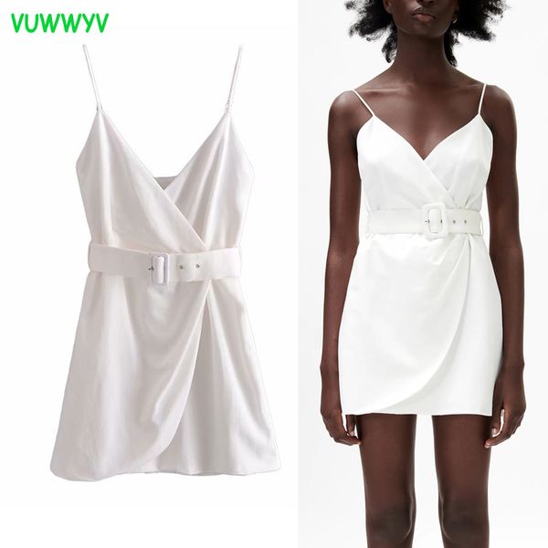 vuwwyv white dresses for women strappy backless wrap mini dress woman summer elegant belt evening party ladies 210430, Black;gray
vuwwyv white dresses for women strappy backless wrap mini dress woman summer elegant belt evening party ladies 210430, Black;gray