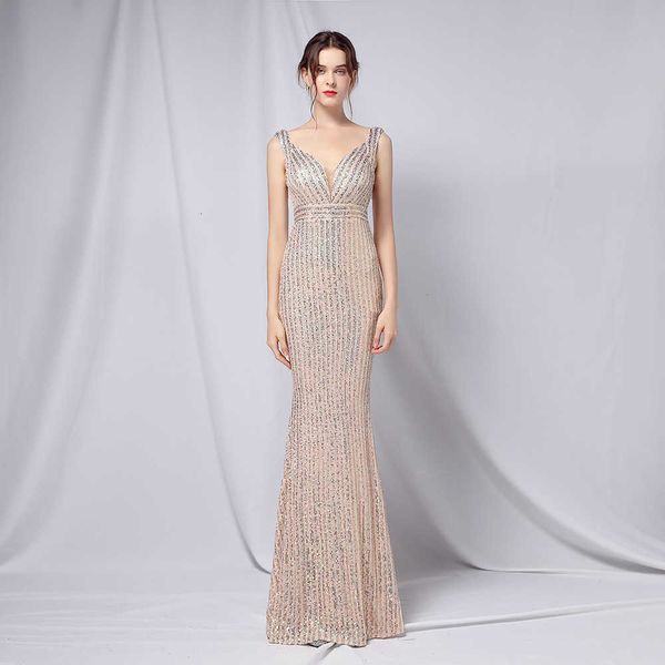 luxury evening dress 18757#2021 sequin fishtail long performance net red activity banquet car model etiquette evening, Black;gray
luxury evening dress 18757#2021 sequin fishtail long performance net red activity banquet car model etiquette evening, Black;gray