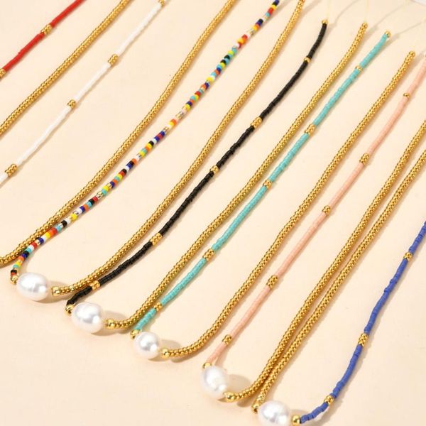 chains endless story bohemia miyuki glass beads cute pearl choker fashion adjustable necklace women jewelry for party gifts, Silver
chains endless story bohemia miyuki glass beads cute pearl choker fashion adjustable necklace women jewelry for party gifts, Silver