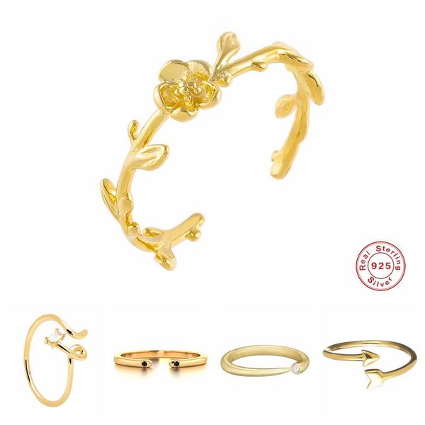 cluster rings aide thorns and rose branch open adjustable finger for women zircon flower ring band 925 sterling silver jewelry korean, Golden;silver
cluster rings aide thorns and rose branch open adjustable finger for women zircon flower ring band 925 sterling silver jewelry korean, Golden;silver