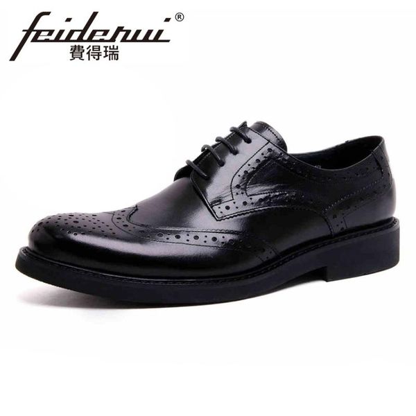 dress shoes vintage genuine leather men's handmade carved footwear round toe derby platform man formal wedding brogue ymx173, Black
dress shoes vintage genuine leather men's handmade carved footwear round toe derby platform man formal wedding brogue ymx173, Black
