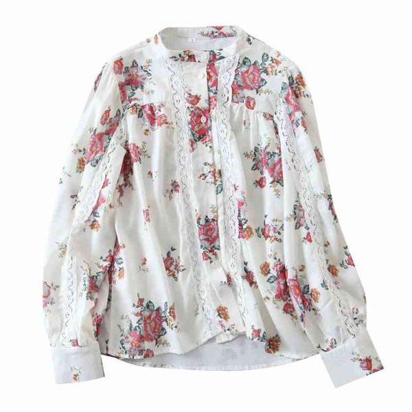 spring women flower printing lace splicing shirt female long sleeve blouse casual lady loose blusas s8595 210430, White
spring women flower printing lace splicing shirt female long sleeve blouse casual lady loose blusas s8595 210430, White